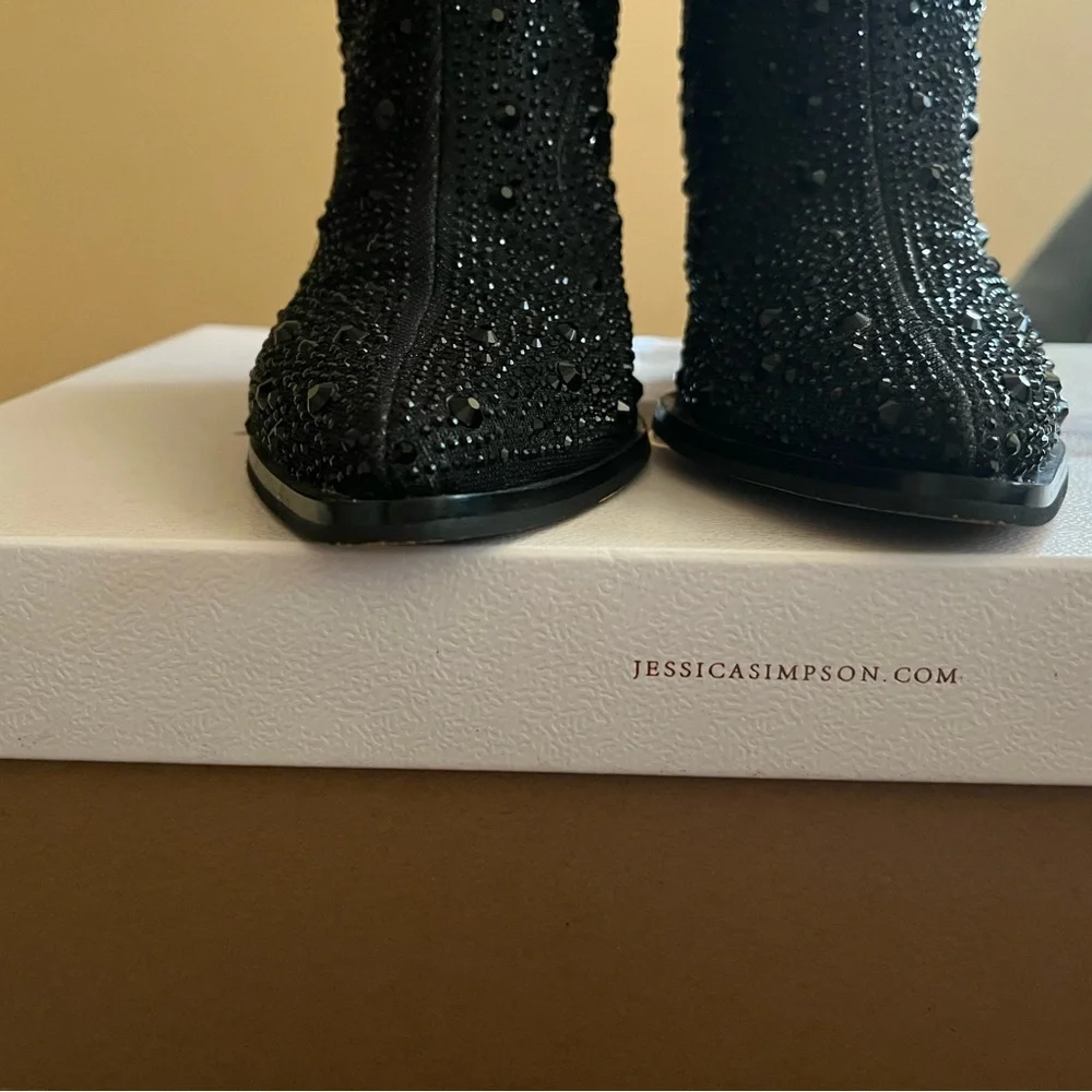 Jessica Simpson Rhinestone booties - Picture 5 of 9